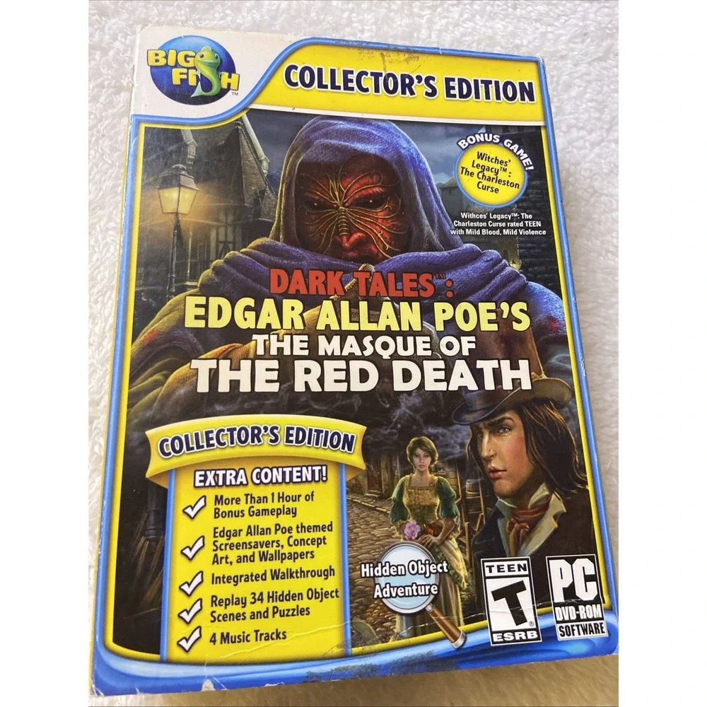 Dark Tales Edgar Allan Poes The Masque Of Red Death PC Game Collectors Edition